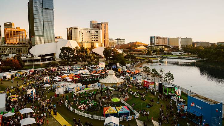 Aerial of AFL Gather Round