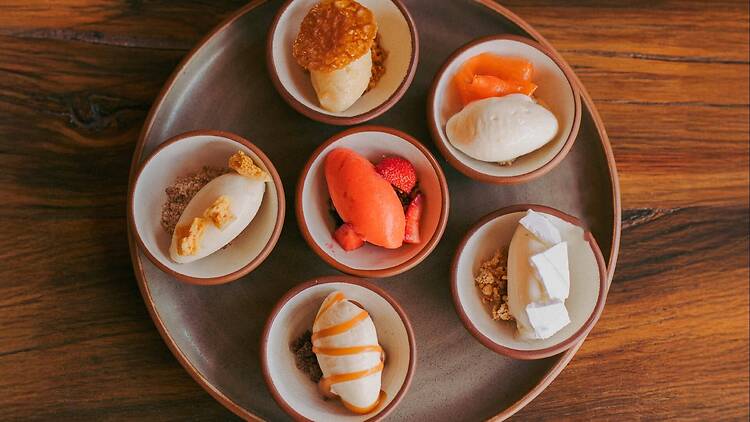 Fogón: cocina de Viñedo de Bodega Lagarde