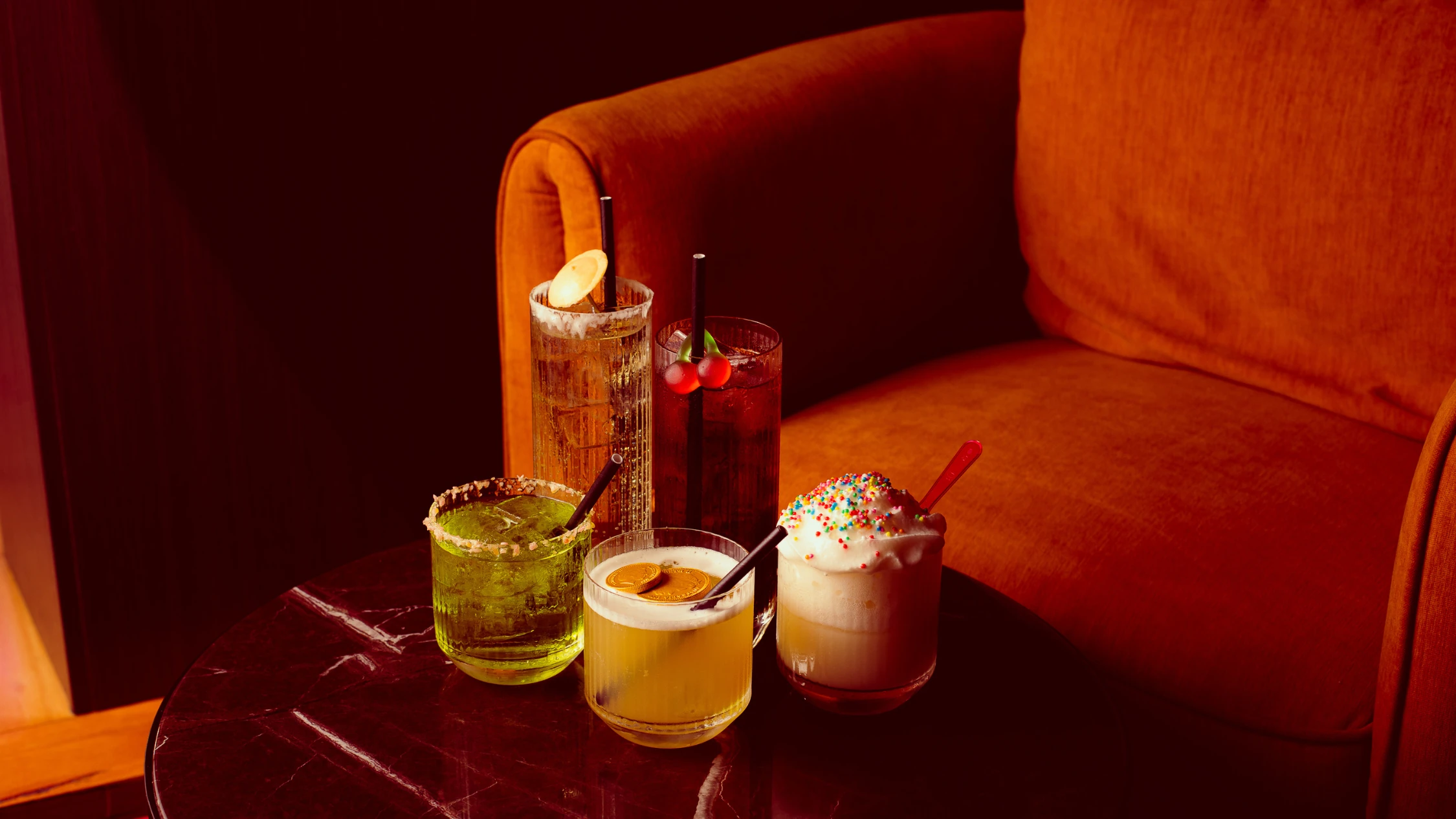 drinks at Retro night club