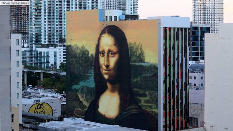 mona lisa, mural, flagler