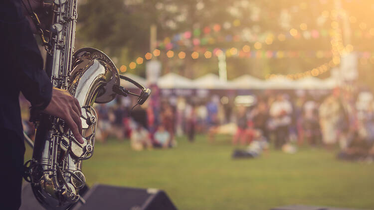 977437698 jazz musician playing the saxophone Beautiful voice