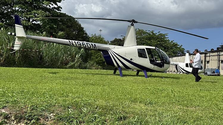 Helicopter bar-hopping in Puerto Rico