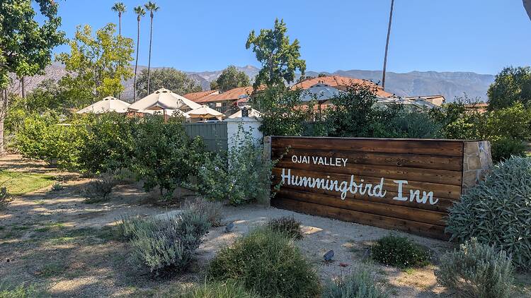 The entrance to the Hummingbird Inn in Ojai.