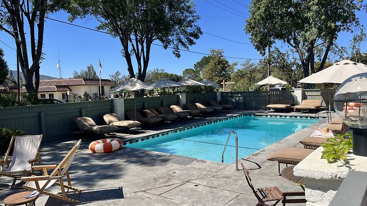 The pool at the Hummingbird Inn in Ojai.