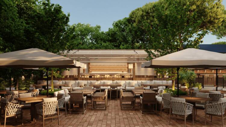 Un emblemático restaurante de Cádiz toma este palacete del siglo XIX en Madrid: tenemos un jardín impresionante para comer el mejor atún del mundo