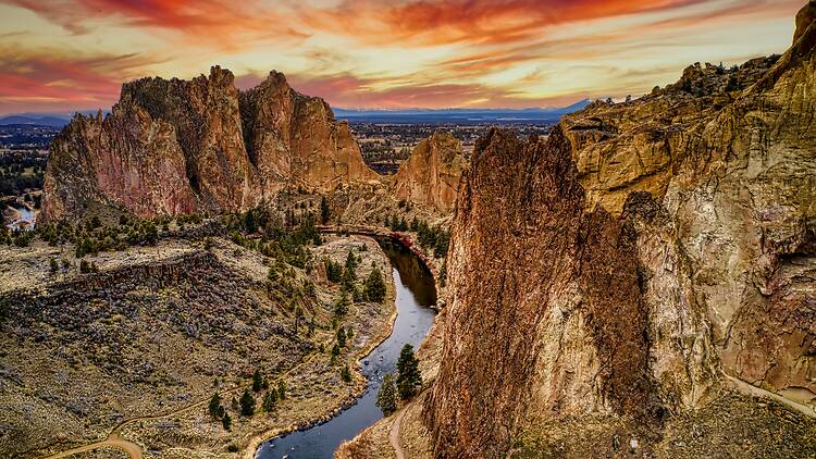 Smith Rock at sunset