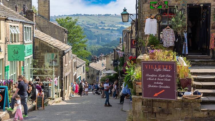 Haworth main street, Yorkshire