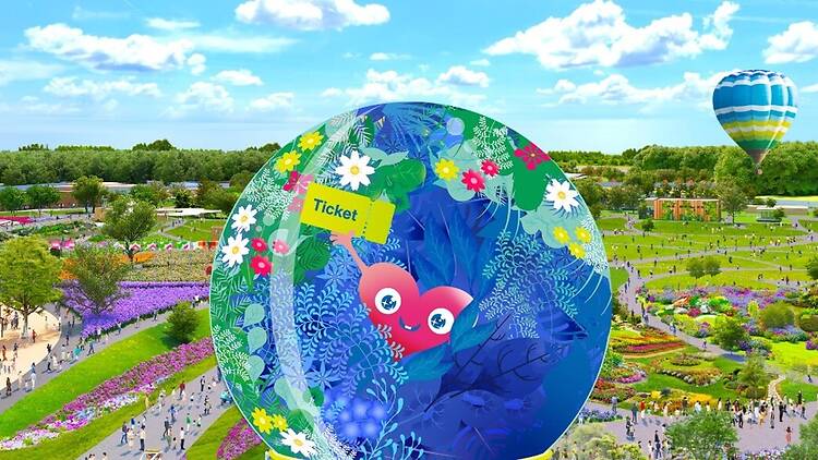 チケットを手に入れて来場準備をする。