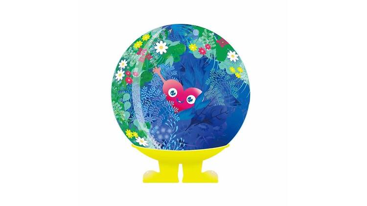 公式マスコット「トゥンクトゥンク」と出会う。