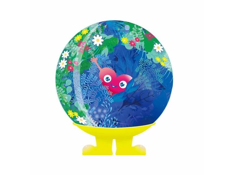 公式マスコット「トゥンクトゥンク」と出会う。