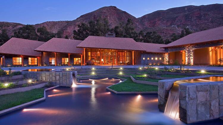 Exterior of the Tambo del Inka in Urubamba Peru