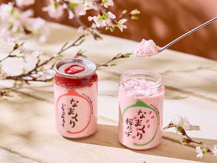 Namakuri Sakura Punch canned cake