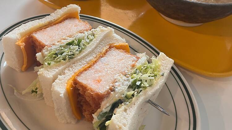 Moon Mart The ebi katsu sando at Moon Mart.