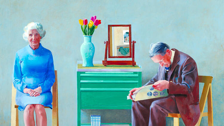 David Hockney, ‘My Parents ’ (1977) to be exhibited in Tate Britain’s David Hockney show in 2027 David Hockney, ‘My Parents ’ (1977)