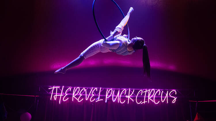 Run away to the the circus with Revel Puck