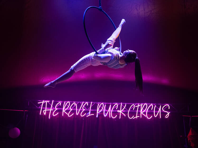 Run away to the the circus with Revel Puck