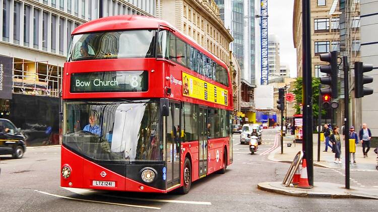 Number 8 bus in London
