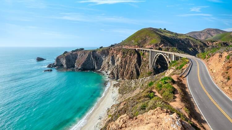Pacific Ocean coast along Highway 1 and Big Sur