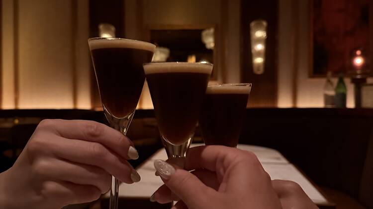 Tahini espresso martinis from Or'esh
