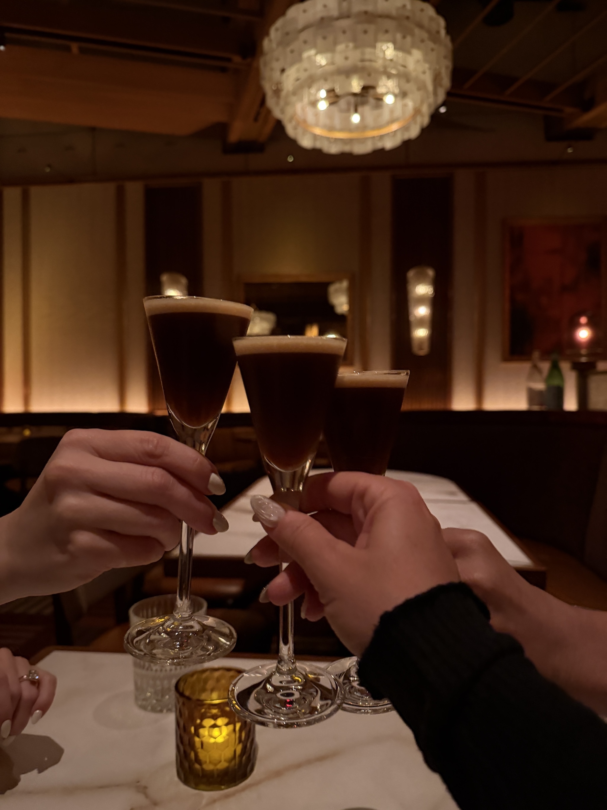 Tahini espresso martinis from Or'esh