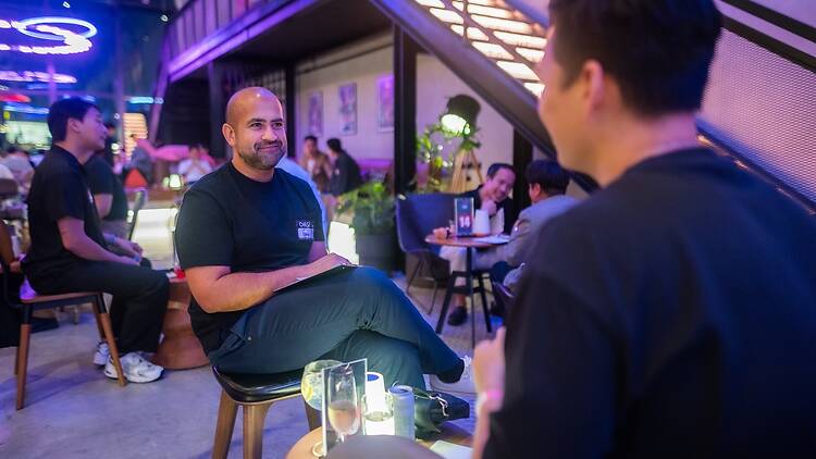 Match beyond table then mingle at OMG Speedating Gay Edition