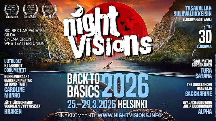 Night Visions 2026 elokuvafestivaalin juliste