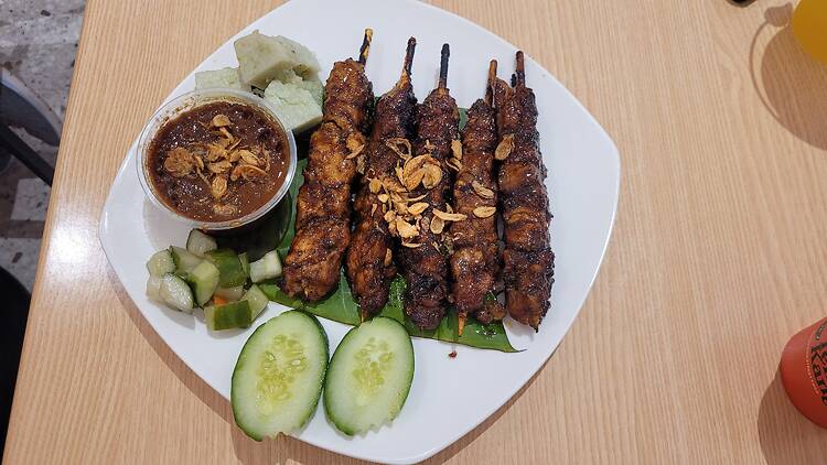 Chicken satay at Temu Kangen