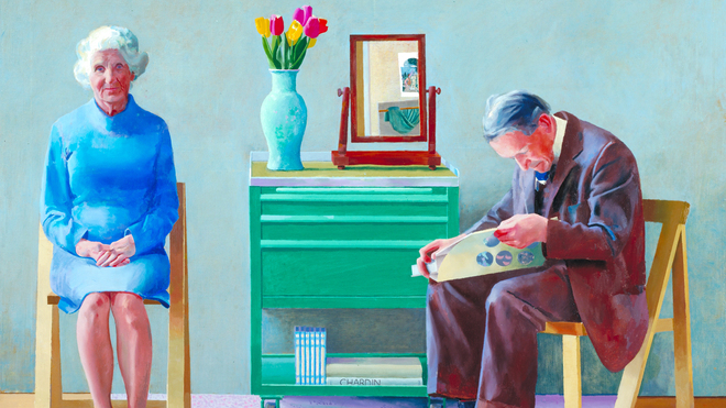 David Hockney, My Parents, 1977. Tate. Purchased 1981
