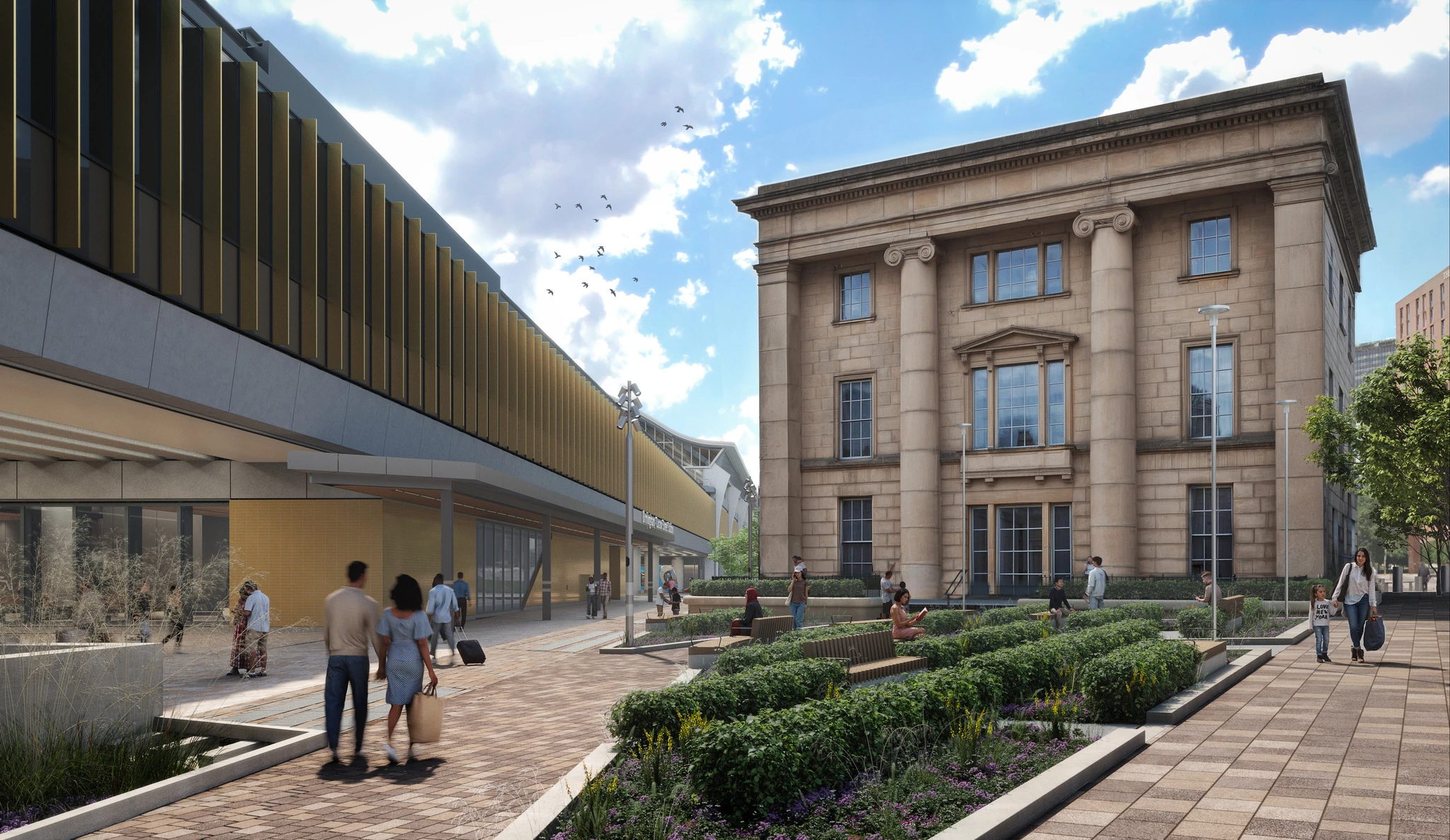The visuals of the new Curzon Street Station in Birmingham