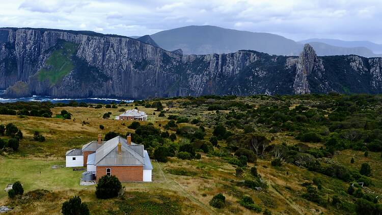 View from the top of the Tasman Island lighthouse