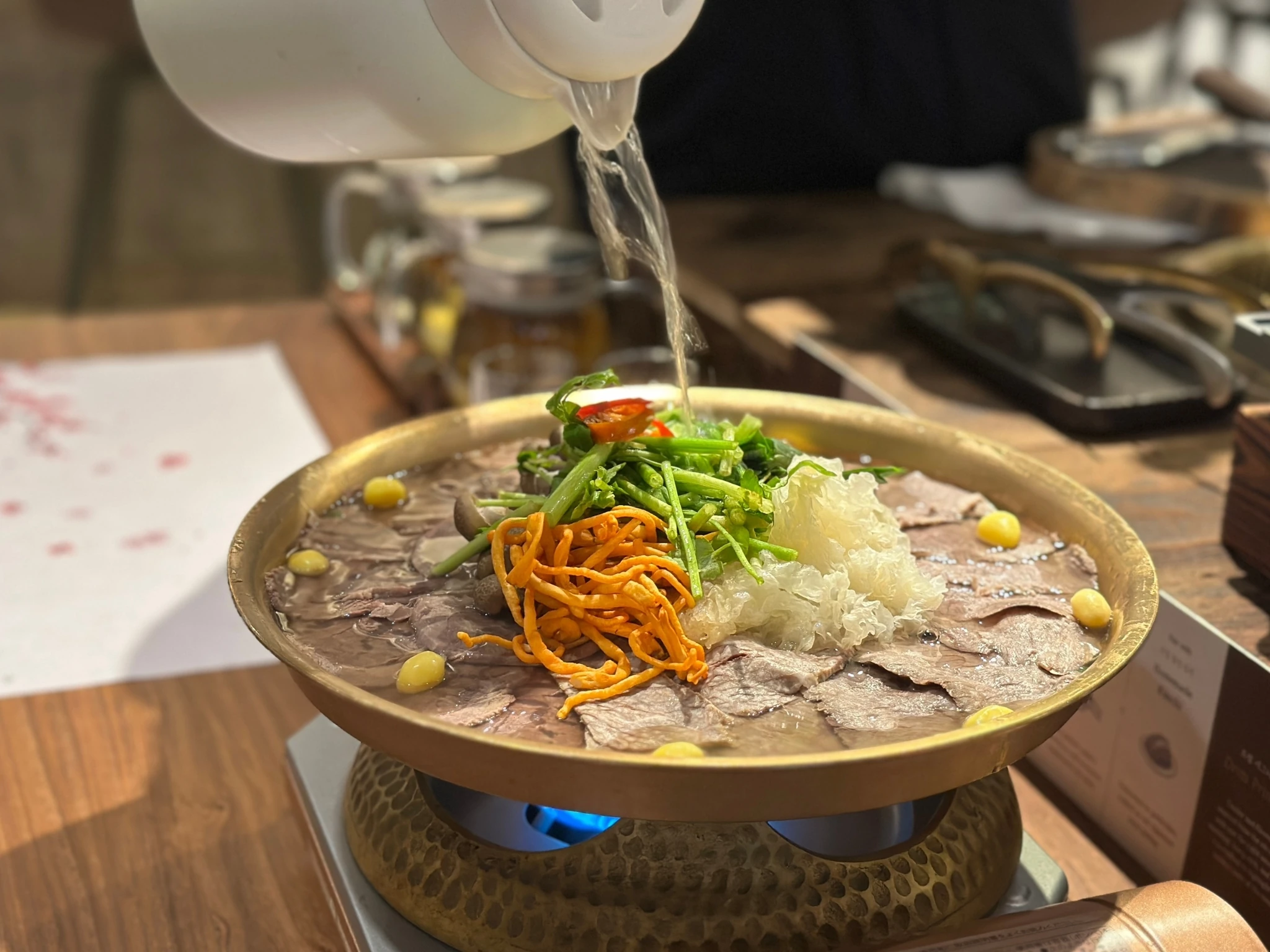 Drim Gold Signatue Korean beef and vegetable hot pot