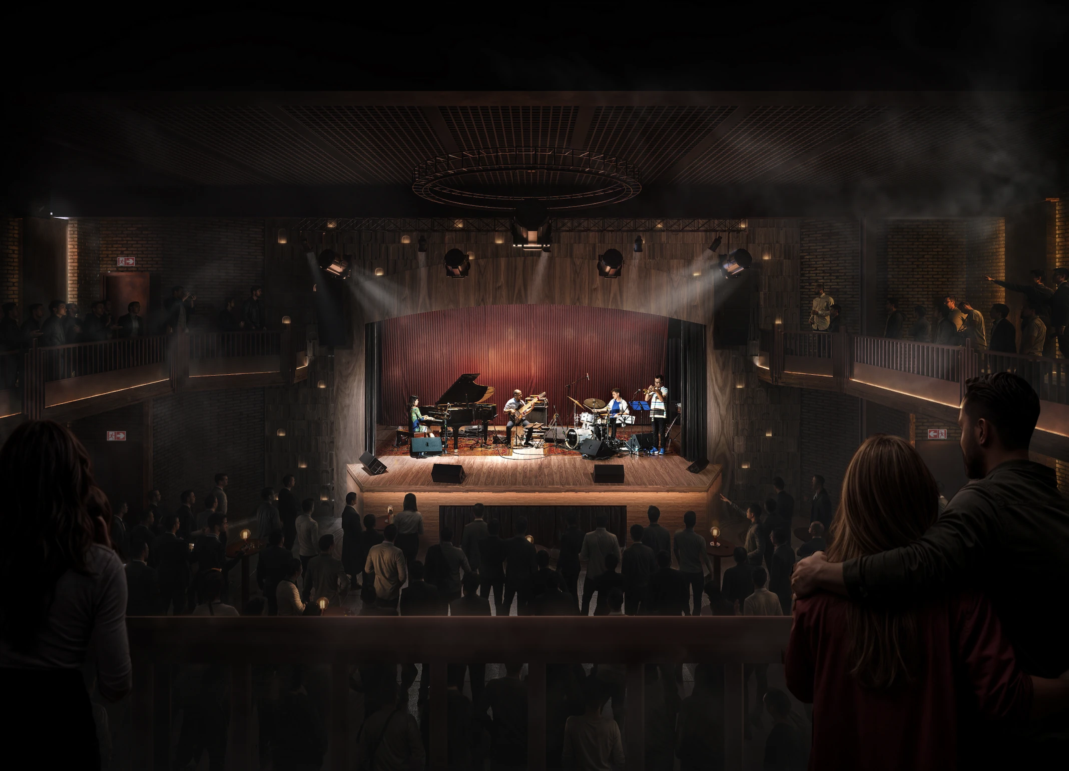 A rendering of the stage at Pacific Electric