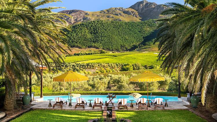 The La Residence view that greets you. 