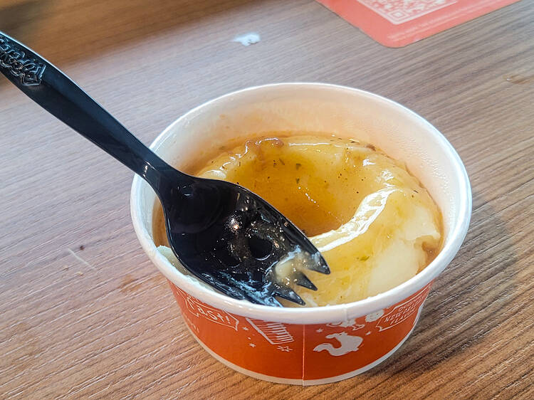 Mashed Potatoes with Cajun Gravy