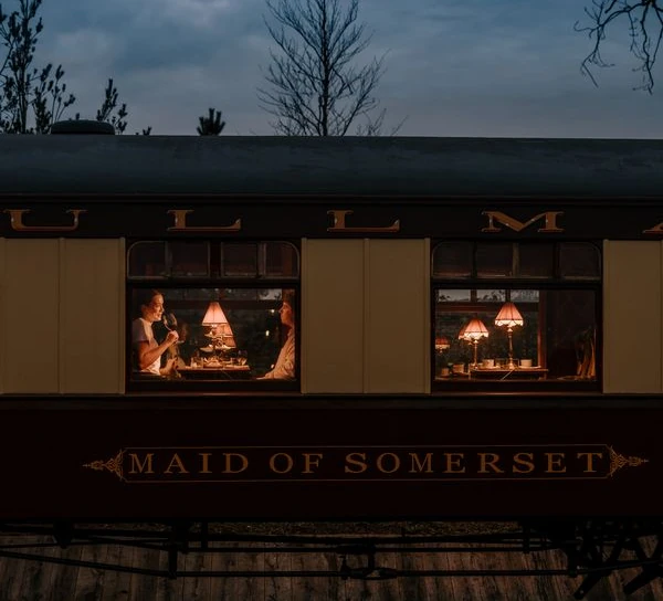 Afternoon tea on board the Maid of Somerset Pullman