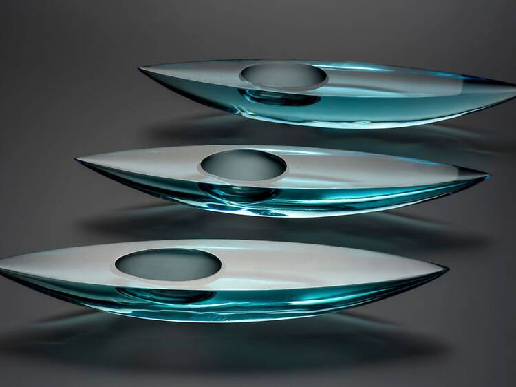 Experience Sarpaneva’s striking glass exhibition