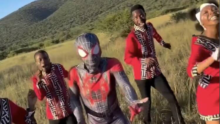 Tom Holland gives Ndlovu Youth Choir a shoutout ahead of Brand New Day trailer release.