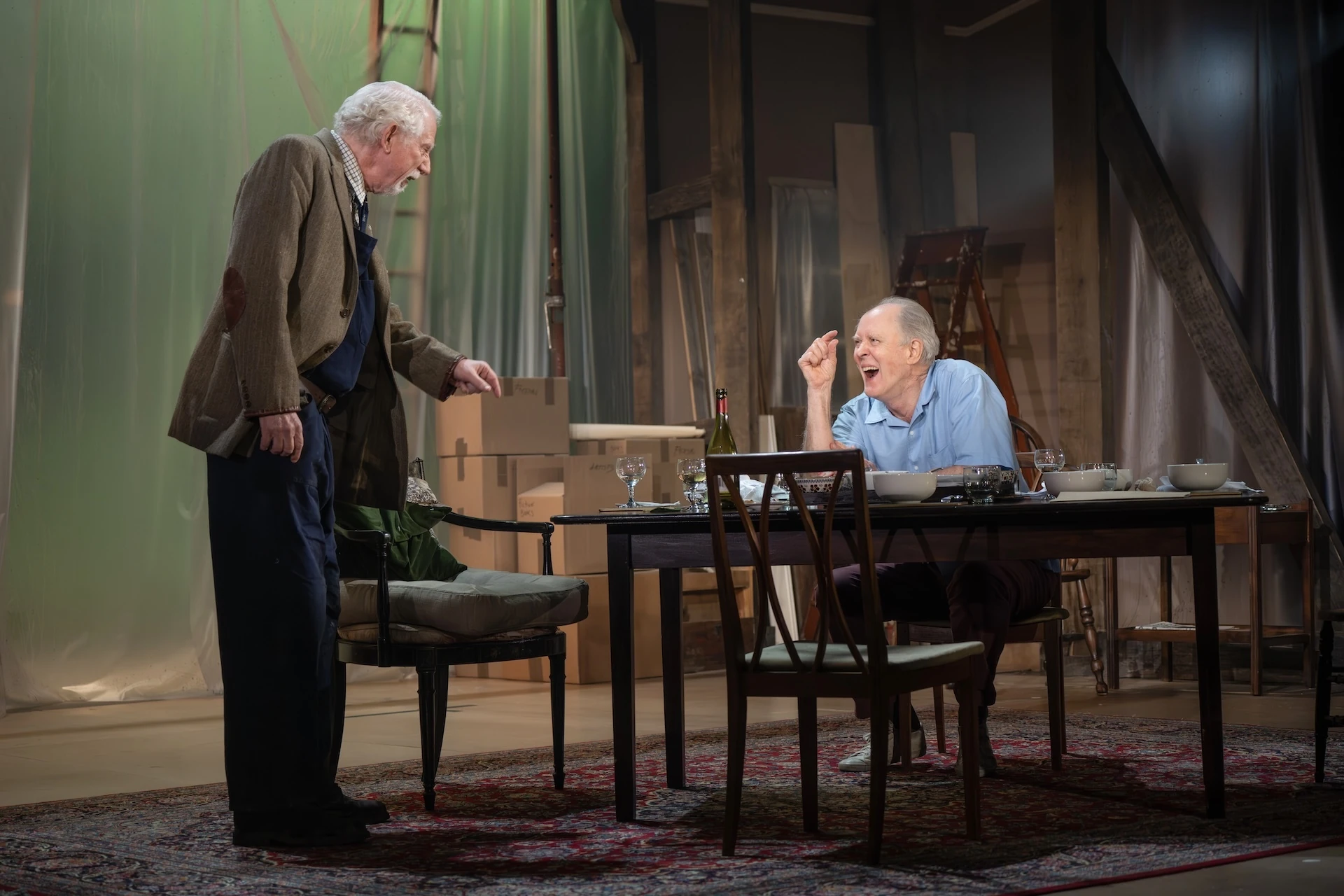 David Manis and John Lithgow in Giant