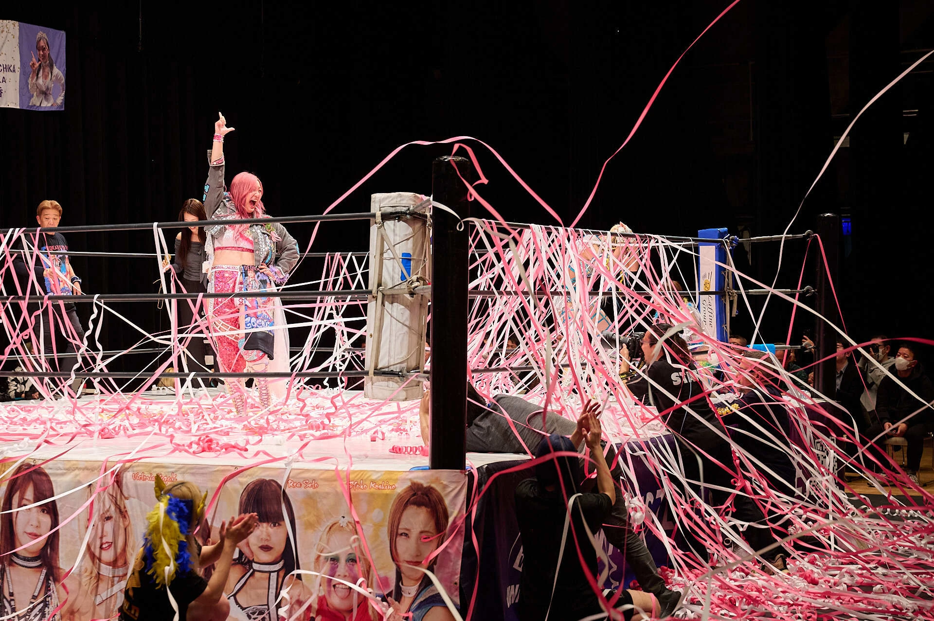 成人式を迎えた会場が非日常のプロレスエンタメ空間に、マリーゴールド・後藤智香が荒川で凱旋興行