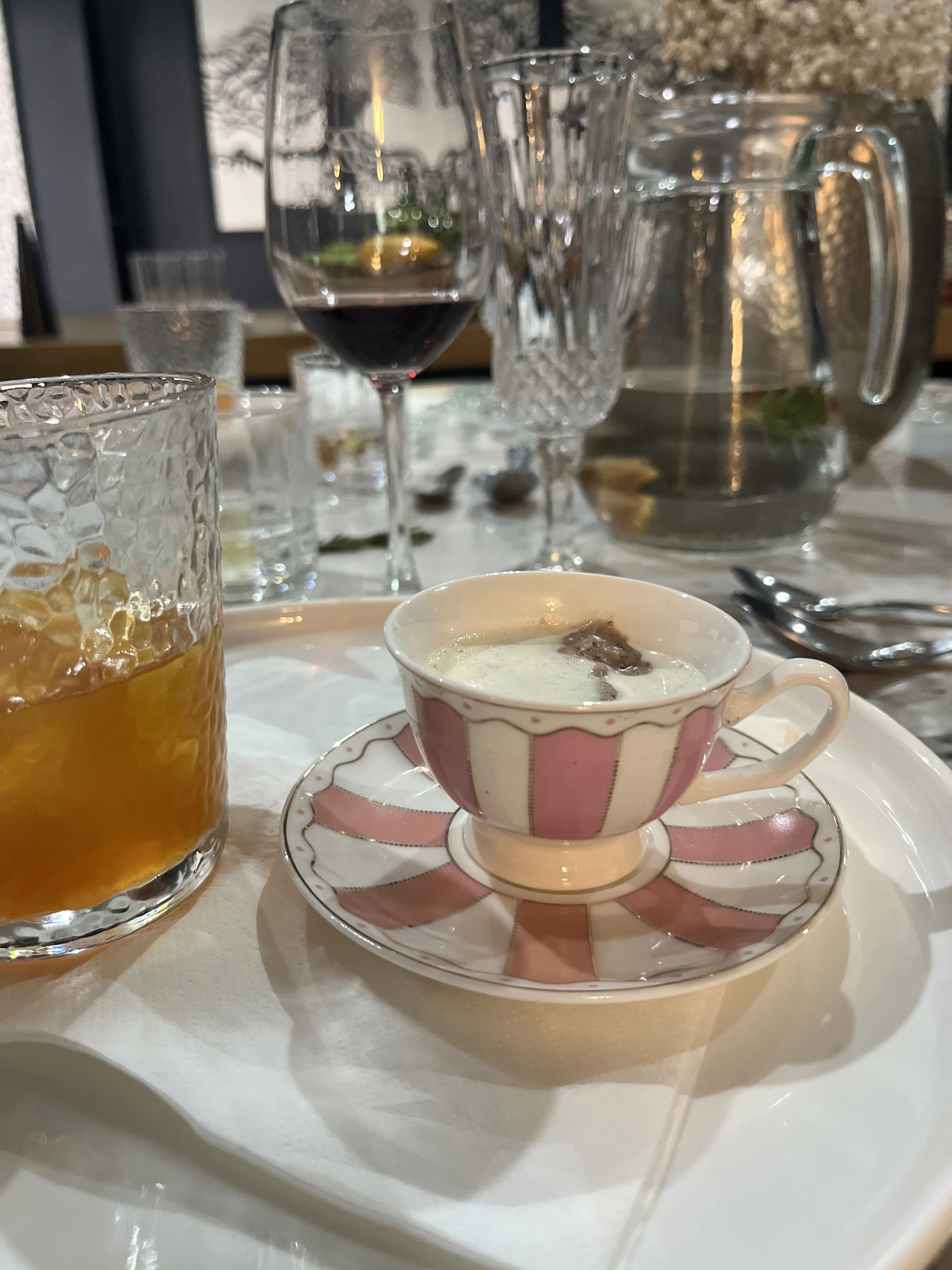 Burnt Milk and Grain the final course of the Ibhodwe Shandis tasting experience at the Cooking Studio.