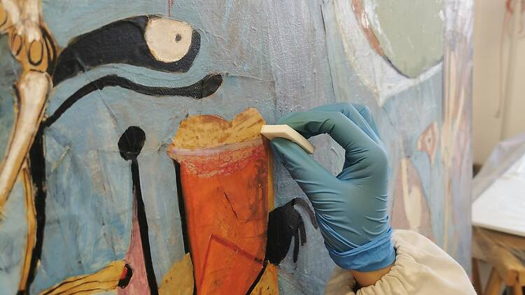 ... or how a work by Paula Rego is preserved