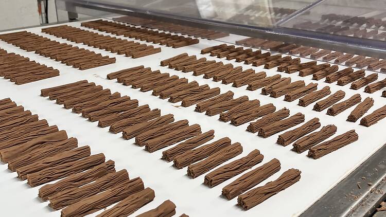 Cadbury Chocolate bars on production line