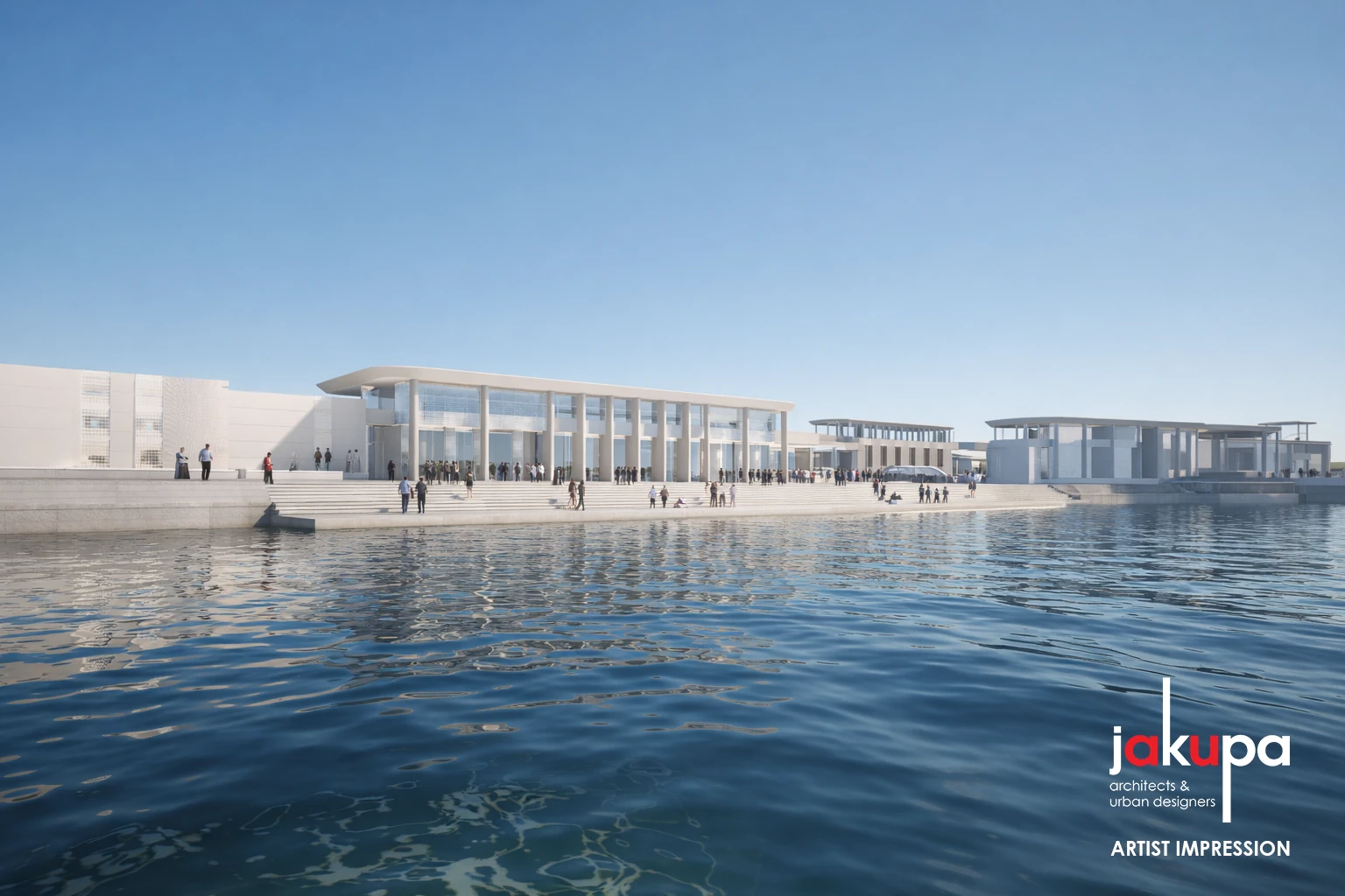 A render of the vision for the completed upgrade of Strandfontein Pavilion. 