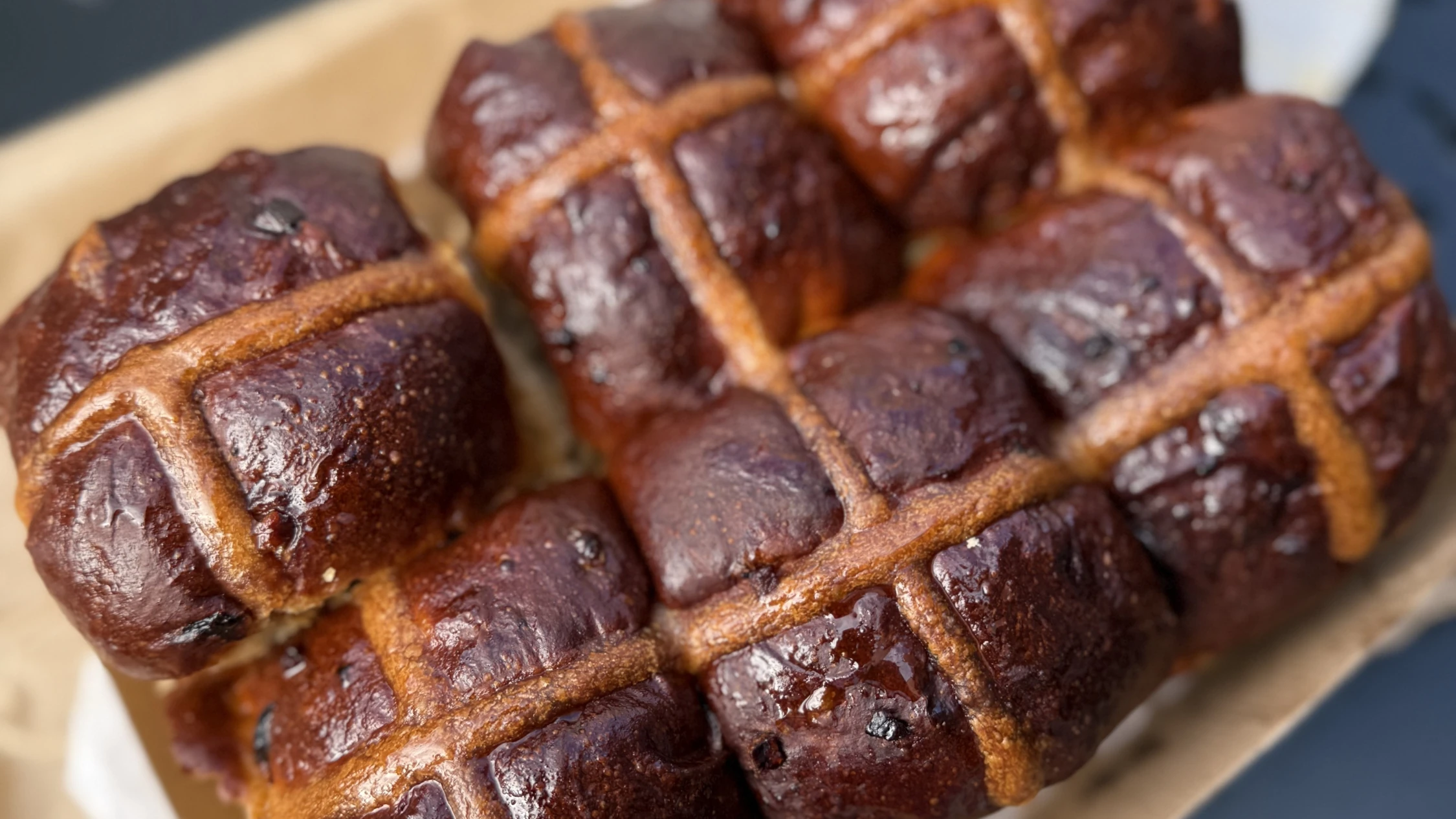 Hot cross buns from Cafe Margaret