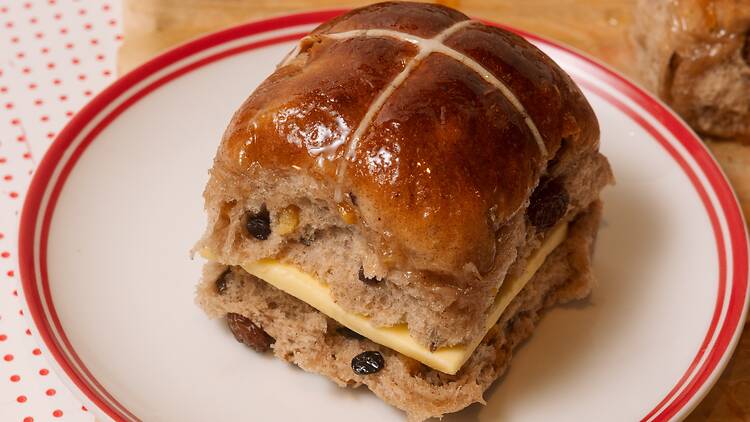 Hot cross buns from Humble Bakery