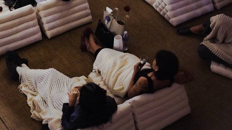 Paint wine glasses and watch films at Slowcombo