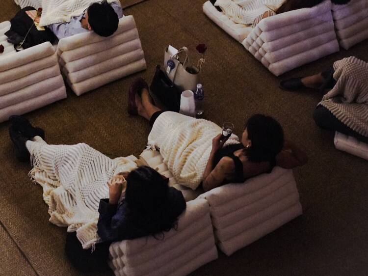 Paint wine glasses and watch films at Slowcombo