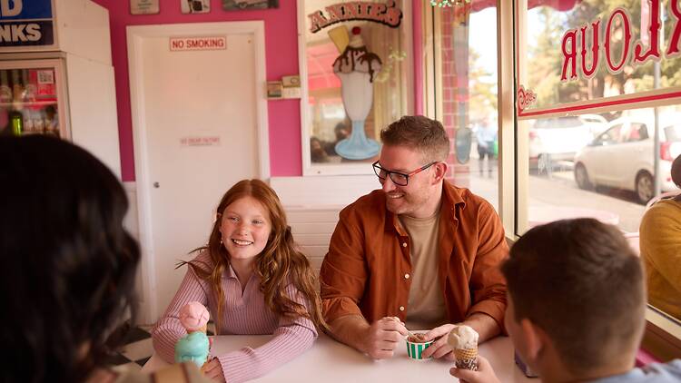 Explore town for gifts and treats