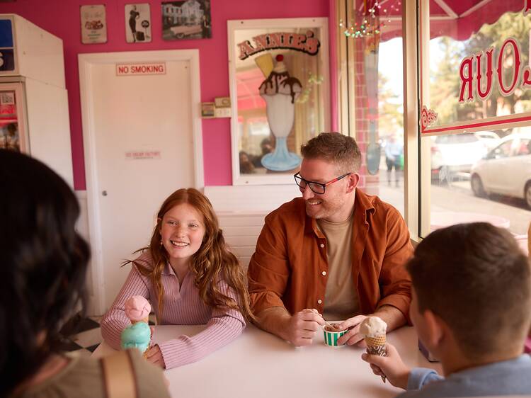 Explore town for gifts and treats