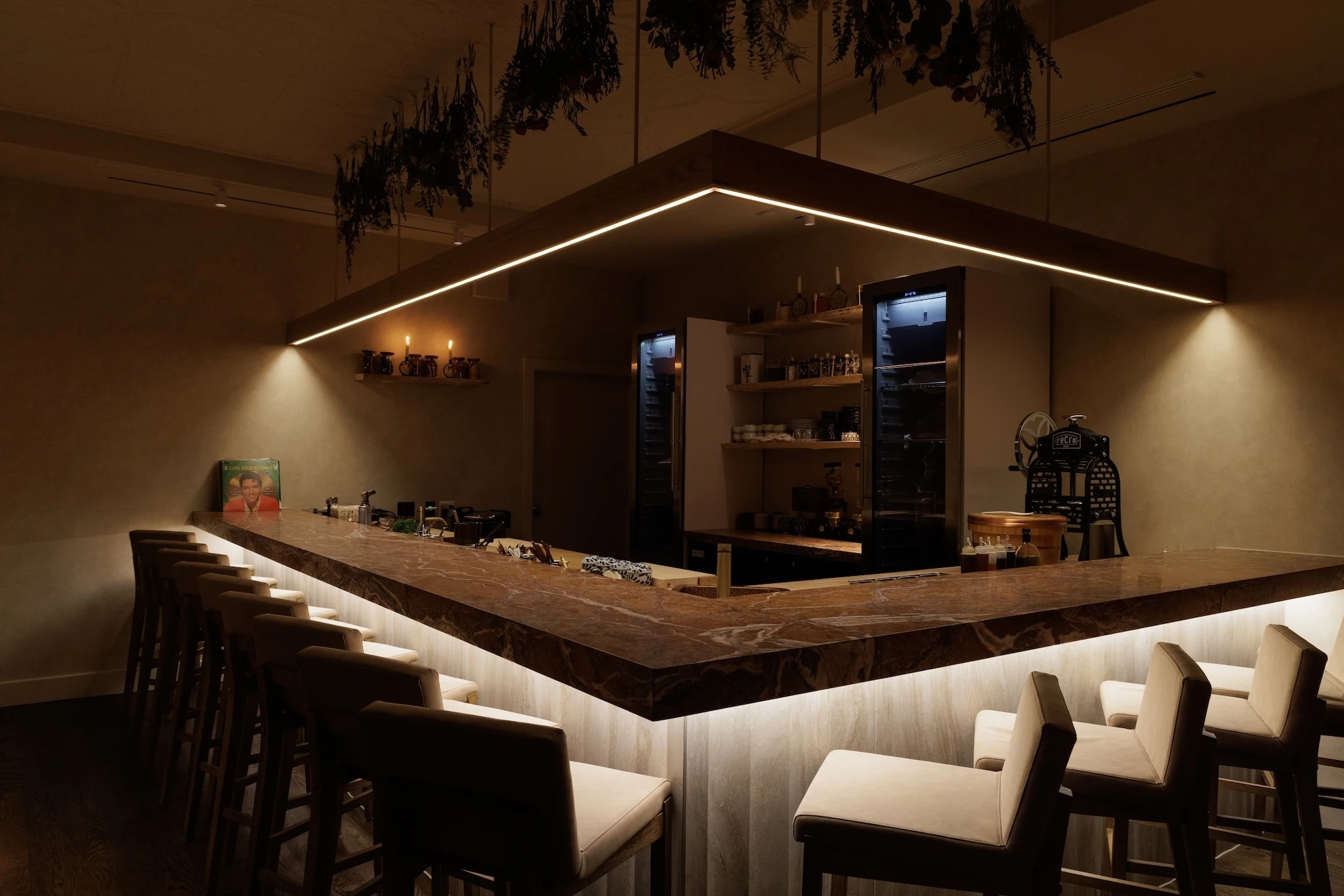 Anbā omakase counter